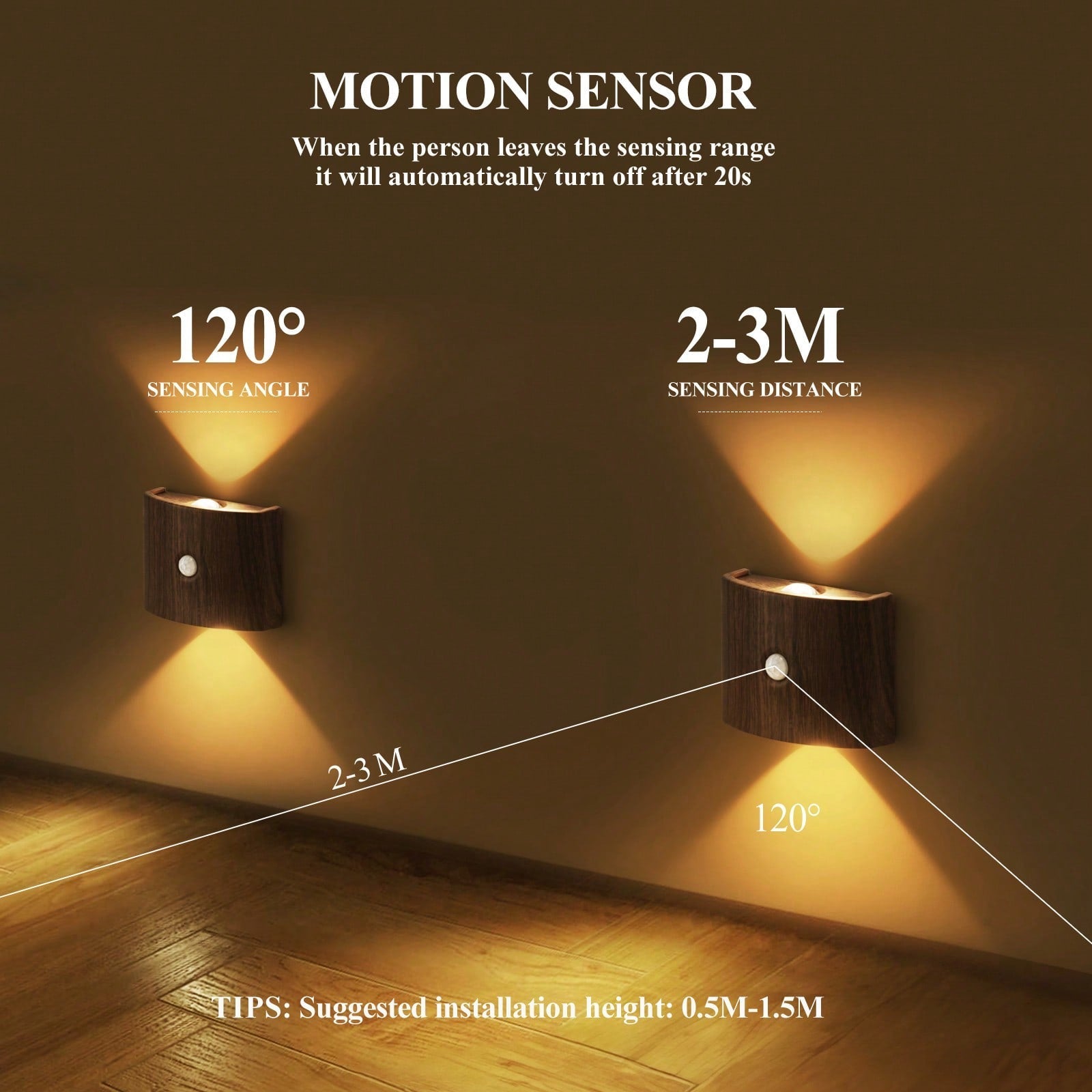 2PCS LED Smart Motion Sensor Wall Light, Rotatable, Magnetic Installation, Adjustable Color Temperature And Brightness, Suitable For Corridor, Bathroom, Bedroom, Kitchen, Cabinet, Stairs, Entrance, Bedside, Tabl-4