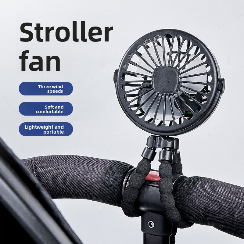 Baby Stroller Fan – 3-in-1 Cooling