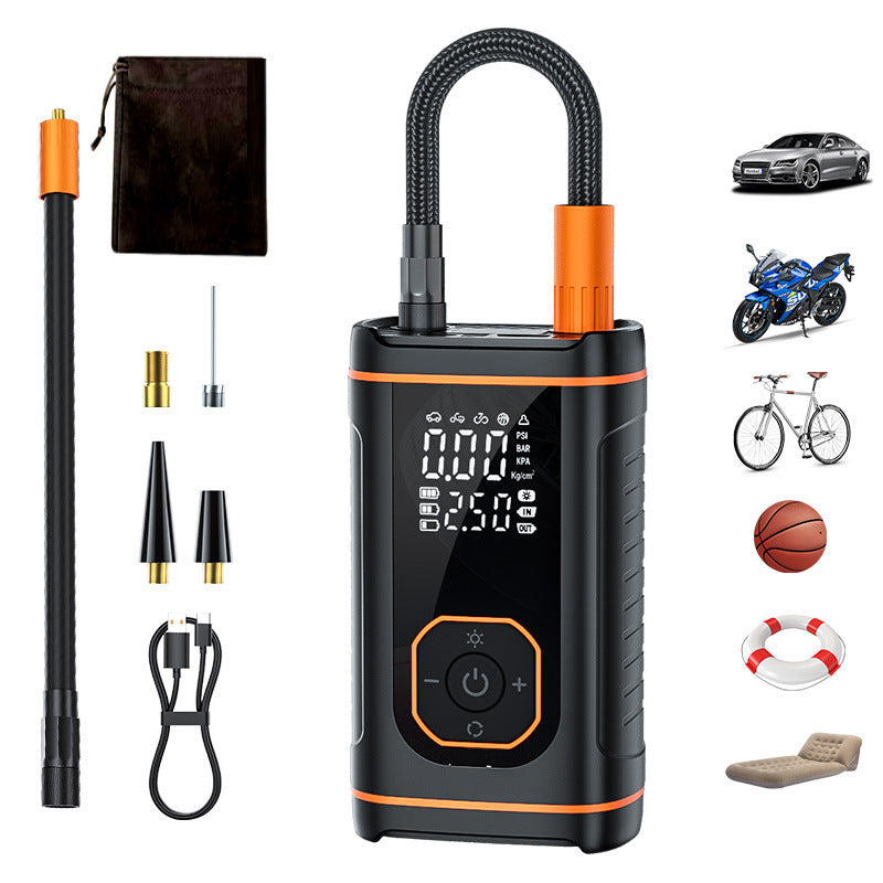 Portable Wireless Car Tire Inflator with Digital Pressure Gauge