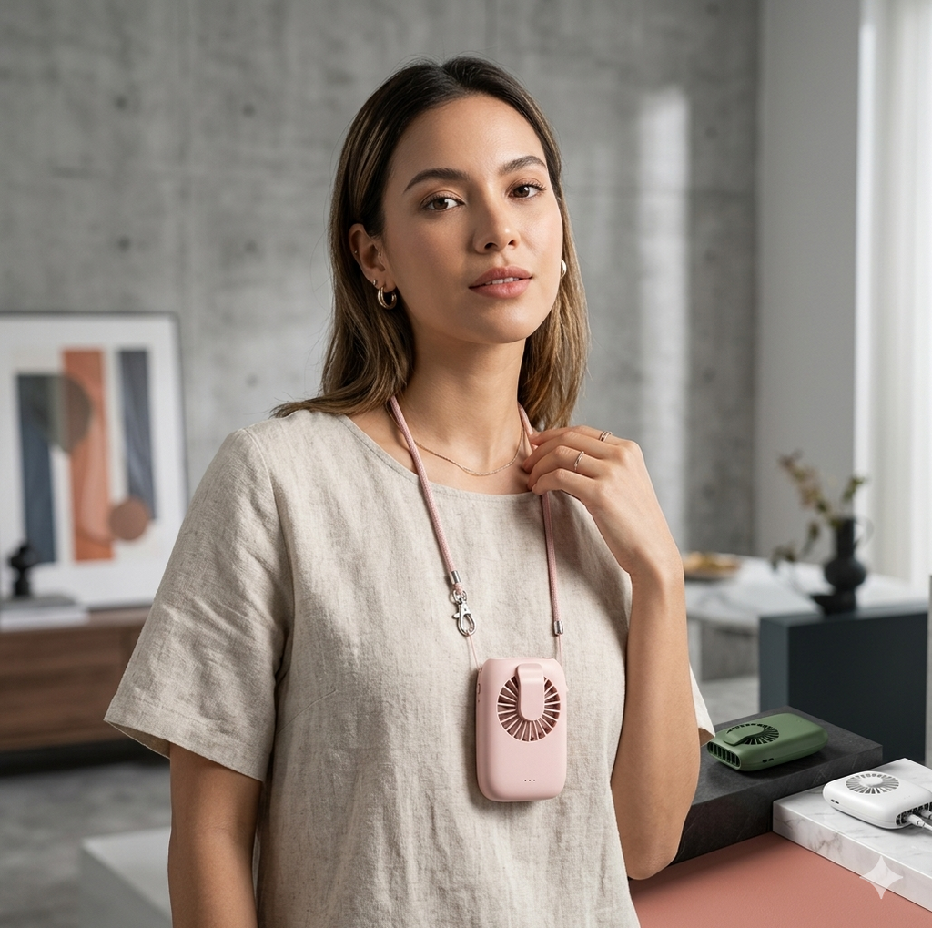 Portable Waist Fan — Hands-Free Cooling