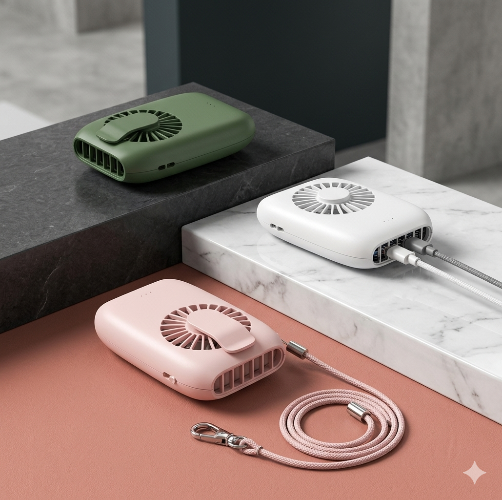 Portable Waist Fan — Hands-Free Cooling