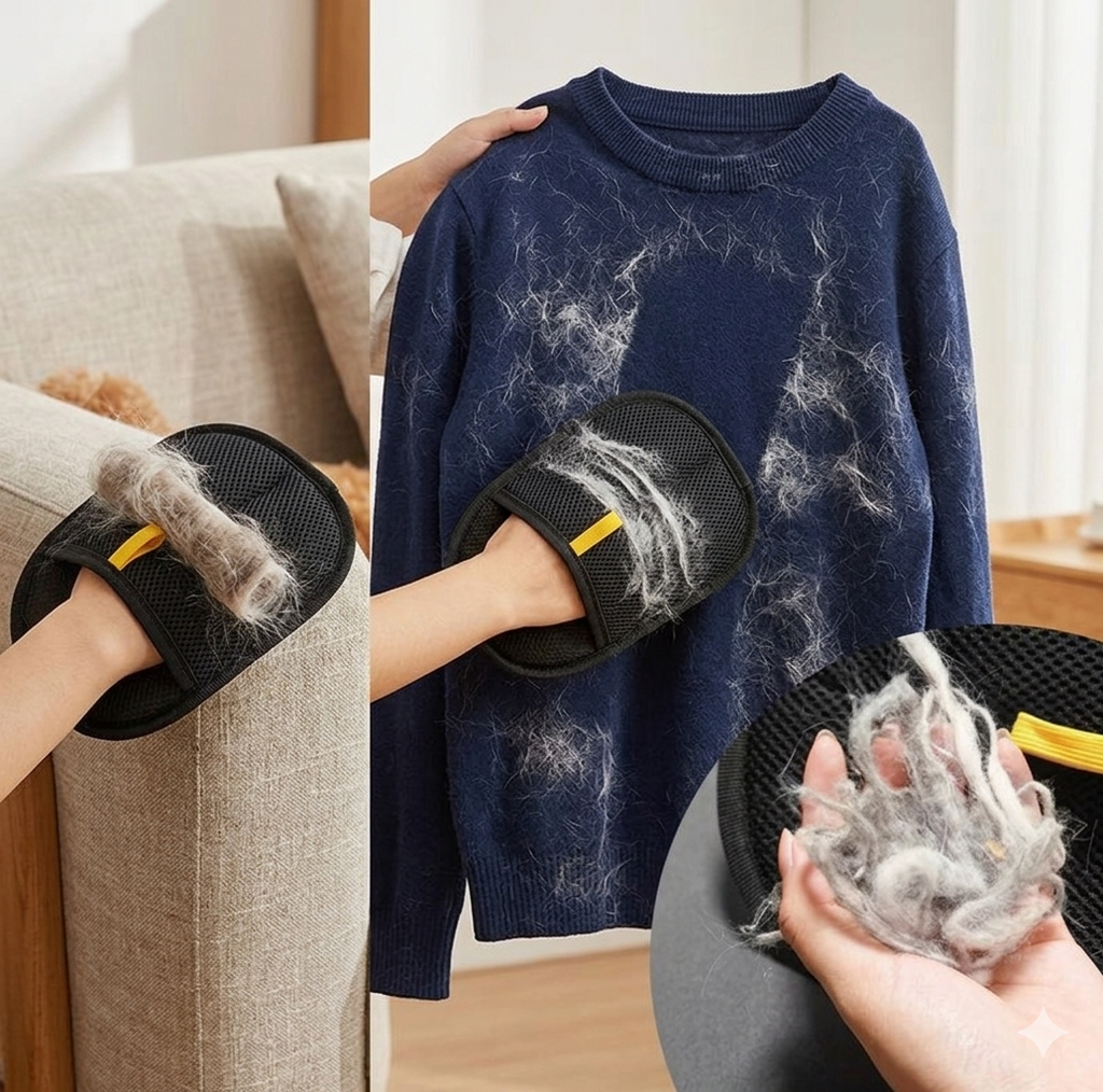 Reusable Pet Hair Remover Glove