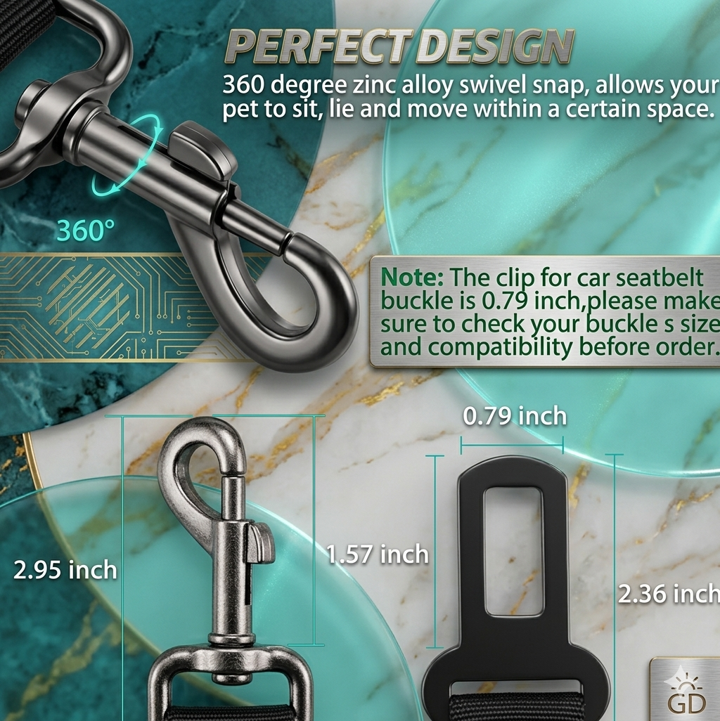 Adjustable Dog Car Seatbelt