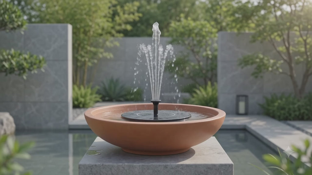 Solar Harmony Floating Garden Fountain
